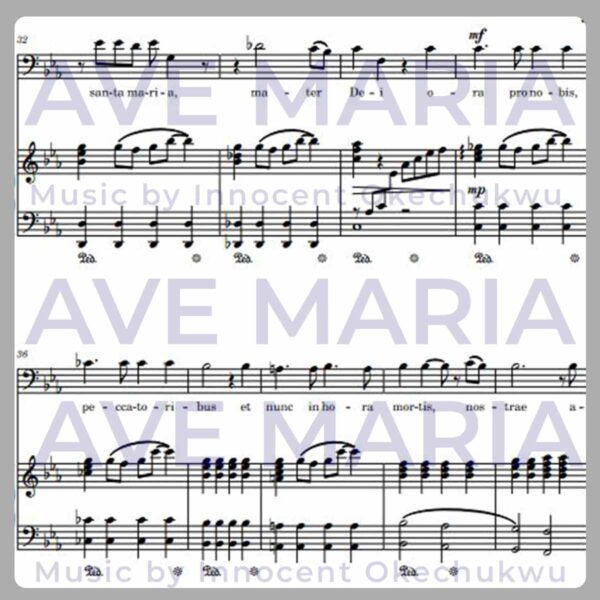 Ave Maria for Baritone by Innocent Okechukwu